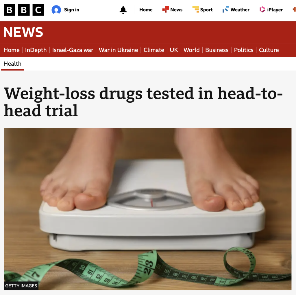 Mounjaro vs Wegovy: Weight-loss drugs in head-to-head trial - BBC News